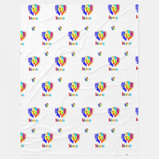 LK Logo Baby Blanket – Comfort That Inspires フリースブランケット (正面)