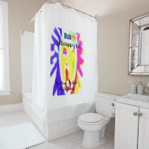 LK Signature Shower Curtain Bold Daily Inspiration