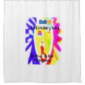 LK Signature Shower Curtain Bold Daily Inspiration シャワーカーテン (正面)