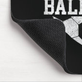 Ll ママTシャツハートおもしろい サッカー ママ マウスパッド (コーナー)