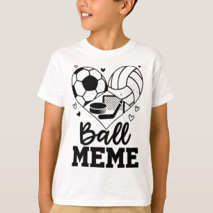 Ll ミーム サッカー バレーボール ホッケー ミーム プレイヤー tシャツ