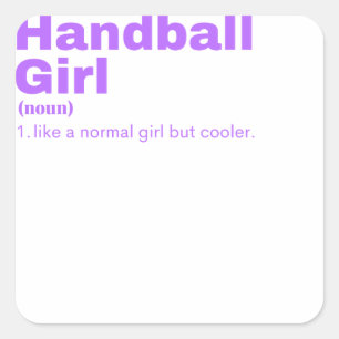 ll Girl – ハンドボール スクエアシール