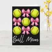 Ll Mom Softll Mom Mama Mother's Day Pink Coquette  カード (黄色い花)