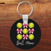 Ll Mom Softll Mom Mama Mother's Day Pink Coquette  キーホルダー (正面)