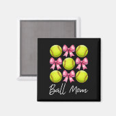 Ll Mom Softll Mom Mama Mother's Day Pink Coquette  マグネット (正面/裏面)
