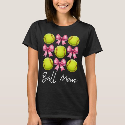 Ll Mom Softll Mom Mama Mother's Day Pink Coquette  Tシャツ (正面)