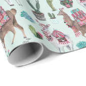 Llama | 青 | ラッピングペーパー (ロールコーナー)