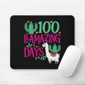Llama 100素晴らしい学校日 – かわいい女の子An マウスパッド (マウス)