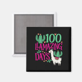 Llama 100素晴らしい学校日 – かわいい女の子An マグネット (正面/裏面)