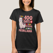 Llama 100 Days Of School Gift No Probllama Teacher Tシャツ (正面)