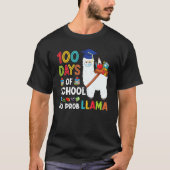 Llama 100 Days Of School No Probllama Teacher Stud Tシャツ (正面)