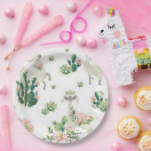 「Llama and Cactus 9」紙皿 ペーパープレート (パーティー)