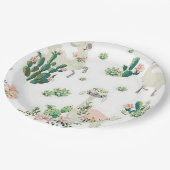 「Llama and Cactus 9」紙皿 ペーパープレート (アングル)