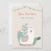 Llama Any Event  参加のお誘い 招待状 (正面)