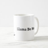 Llama Be Me Non-Branded Mug コーヒーマグカップ (正面右)