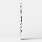 Llama Cactus:手描きシームレスデザイン Case-Mate iPhoneケース (裏面 / 左)