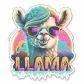 Llama Explore Our Adorable Llamaステッカー集 シール (正面)