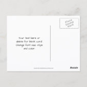 Llama Face Animal Art Personalized ポストカード (裏面)