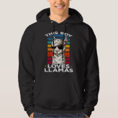 Llama Farm Animals This Boy loves Llamas パーカ (正面)