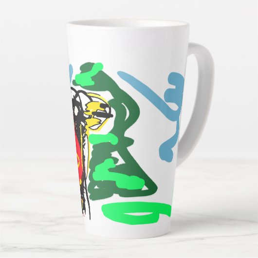 Llama fun カフェラテマグ (右アングル)