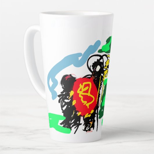 Llama fun カフェラテマグ (左アングル)