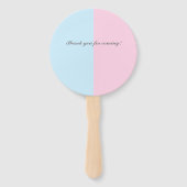 Llama Genderが赤ちゃんシャワーのハンドファンを明らかにする ハンドファン (裏面)