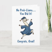 Llama Graduation Card カード (正面)