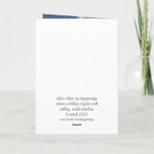 llama greeting card (hello inside) カード (裏面)