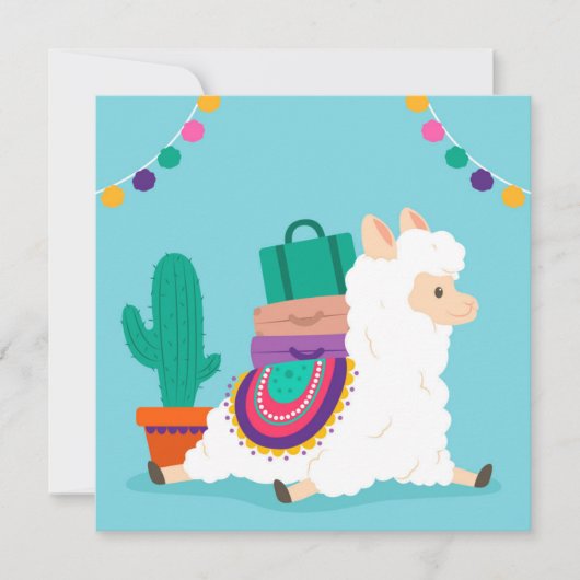 Llama Holiday Card シーズンカード (正面)