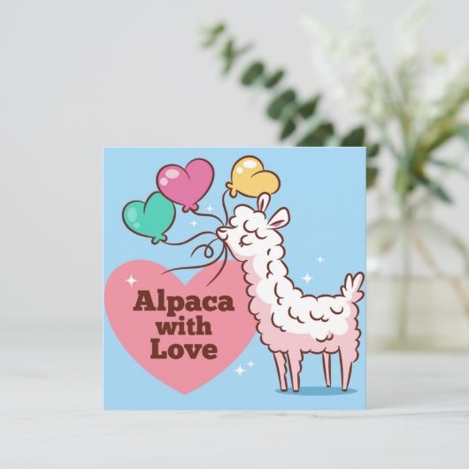 Llama Holiday Card シーズンカード (スタンド正面)