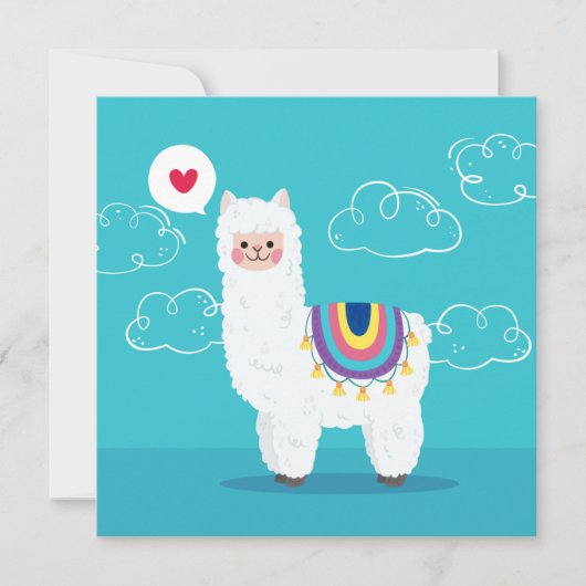 Llama Holiday Card シーズンカード (正面)