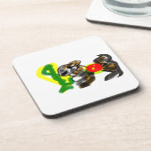 Llama Joy cute コースター (左側)