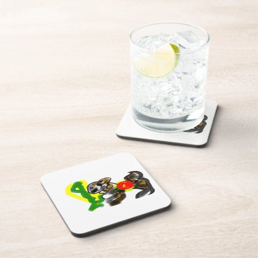 Llama Joy cute コースター (右側)