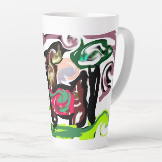 Llama Lazy カフェラテマグ (右アングル)