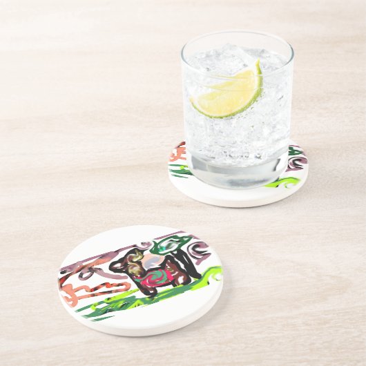 Llama Lazy コースター (側面)