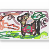 Llama Lazy シール (正面)