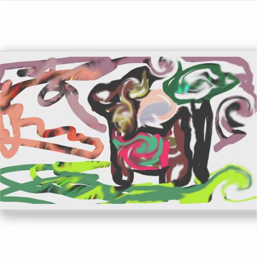 Llama Lazy シール (正面)