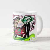 Llama Lazy ジャンボコーヒーマグカップ (正面右)