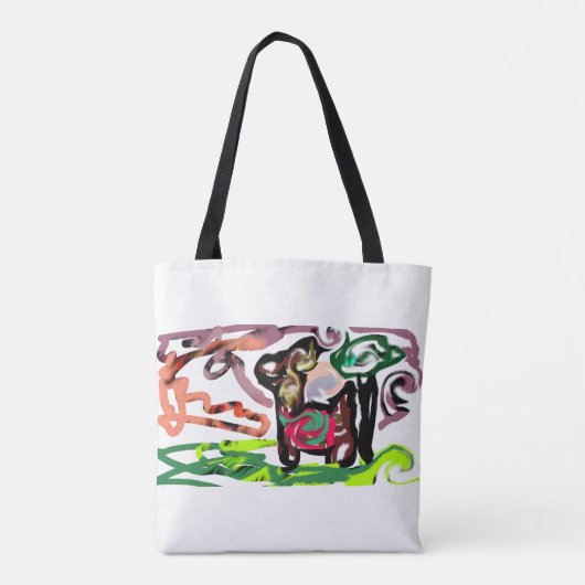 Llama Lazy トートバッグ (裏面)