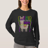Llama Lover Mardi Gras Celebration New Orleans Lou Tシャツ (正面)