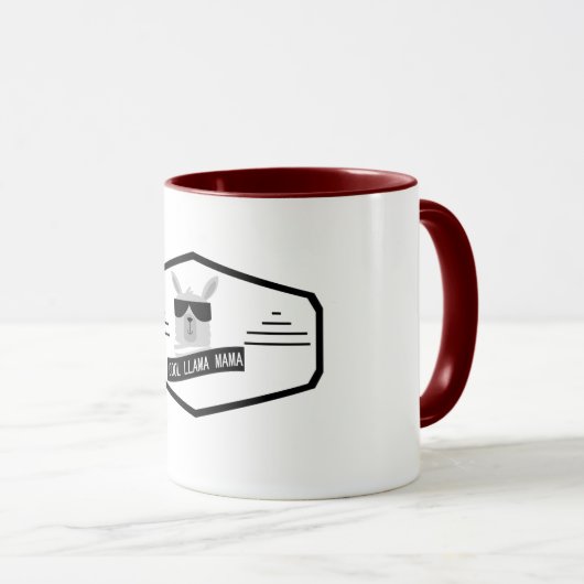 Llama Mama Mug – かわいい母の日のコーヒーギフト マグカップ (正面右)