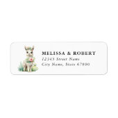 Llama Return Address Label ラベル (正面)