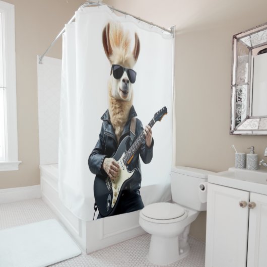 Llama rockstar シャワーカーテン (インサイチュ)