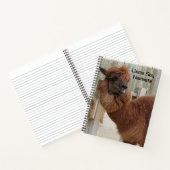 Llama Sayナマステノート – 2枚 – 前面/背面 ノートブック (内部)