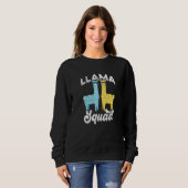 Llama Squad おしゃれサングラス   スウェットシャツ (正面フル)