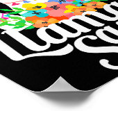 Llama Squad Funny Cute Llama Matching ポスター (角)