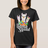 Llama Squad Funny Cute Llama Matching  Tシャツ (正面)
