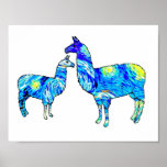 Llama Starry Night, Van Gogh, Poster ポスター<br><div class="desc">Llama Starry Night,  Van Gogh,  Poster</div>