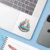 Llama Stickers Add a Touch of Whimsy Your Life シール (ノートパソコンとiPhone)