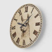 Llama Wall Clock ラージ壁時計 (傾斜)